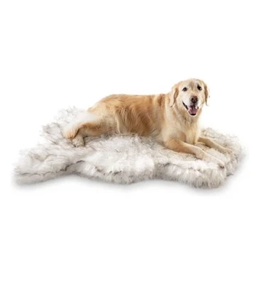 OEKO-TECH Faux Fur Curve Orthopedic Pillow Dog Bed with Removable Cover - Image 1 of 4