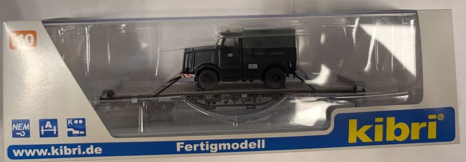 Kibri 26270 HO Die Cast Flat Car w/Kaelbe Truck - Image 1 of 1