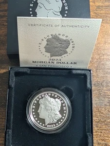 2023 S Morgan Silver Dollar Proof Coin With Original Box & COA! - Picture 1 of 3