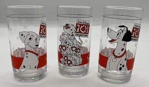 Disney 101 Bicchieri Dalmati Set 3 Pezzi Collezione Retrò - Foto 1 di 11