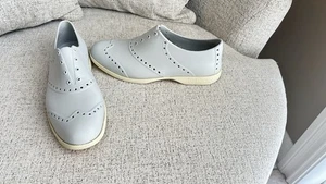 Biion Spikeless The Trainer Rubber Gray White Casual Slip On Golf Shoe size 13 M - Picture 1 of 9