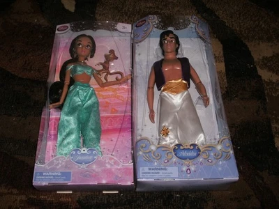 Nuevo. Tienda Disney 12 pulgadas Muñecas de lanzamiento original Jasmine & Aladdin. RARO. Foto 1 de 4