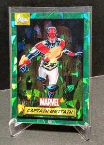 2024 Topps Chrome Marvel Sapphire /99 CAPTAIN BRITAIN #75 - Green Refractor - Picture 1 of 3