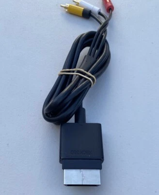 Genuine OEM Microsoft Xbox 360 Slim S Composite AV RCA Cable Cord - Image 1 of 4