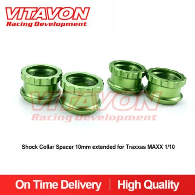 Vitavon CNC Alu7075  Shock Collar Spacer 10mm Extended For Traxxas MAXX 1/10 - Image 1 of 4
