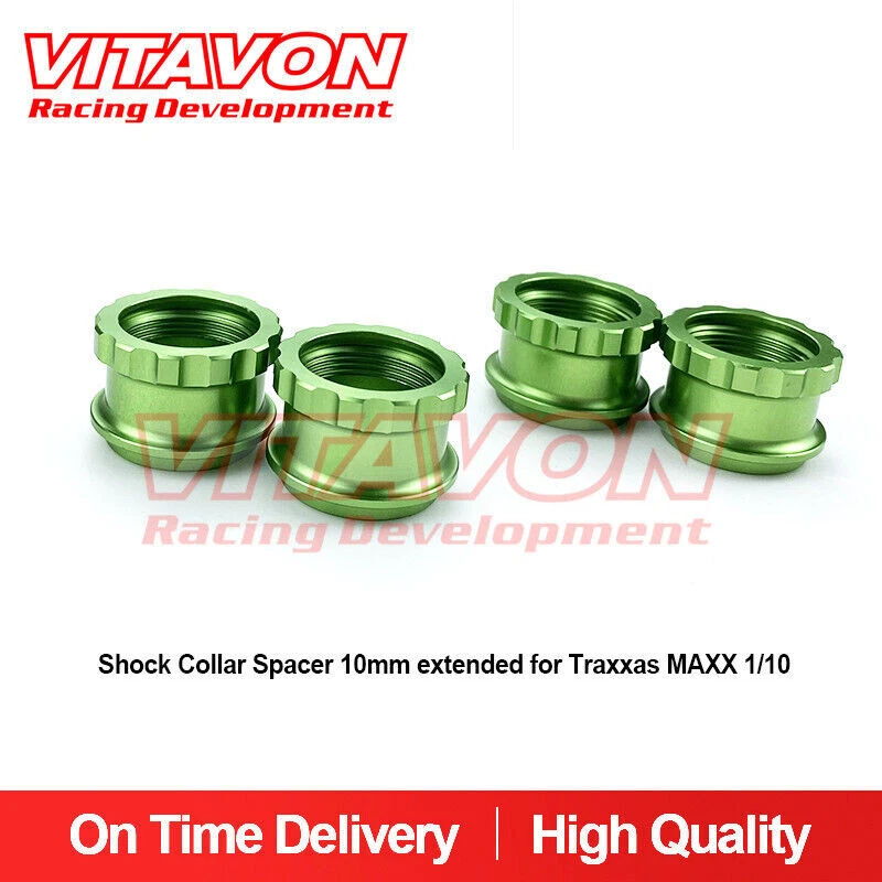 Vitavon CNC Alu7075  Shock Collar Spacer 10mm Extended For Traxxas MAXX 1/10 - Image 1 of 4