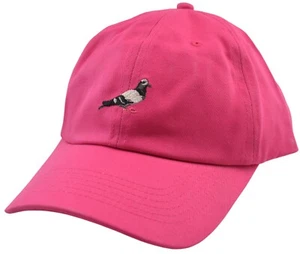 Staple Pigeon Logo Ruby Red Pink Relaxed Fit Dad Hat - Picture 1 of 6