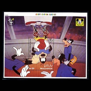 Maldives, Sc #1802, MNH, 1992, S/S, Disney, "Double Dribble" - Picture 1 of 1