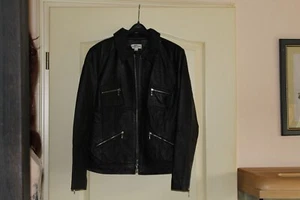 Lederjacke - schwarz - Gr. 40 - Best Connections - Bild 1 von 12