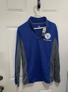 University Of Delaware Fighting Blue Hens Long Sleeve 1/4 Zip Size Medium - Picture 1 of 6