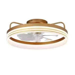 Bella Depot 20 in. LED Indoor Gold Dimmable Ceiling Fan w/ Light and Remote - Picture 1 of 10