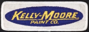 Vintage uniform patch KELLY MOORE PAINT CO unused new old stock n-mint condition - Picture 1 of 2