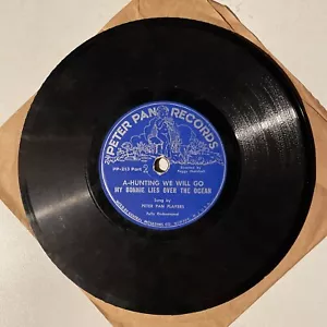 7" 78 RPM/Children's Music-Peter Pan Players-Billy Boy/A-Hunting We Will Go - Picture 1 of 2