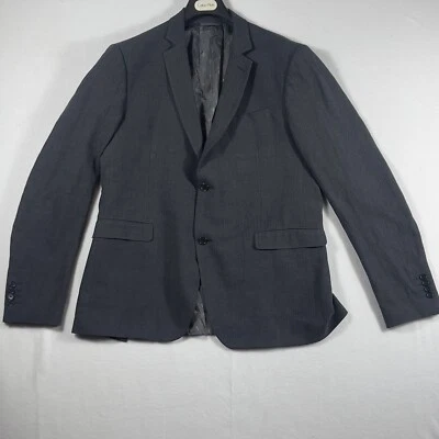 John Varvatos Blazer jacket coat sz 44 L EU54 Royal Blue Linen Wool Italy Made. - Image 1 of 4