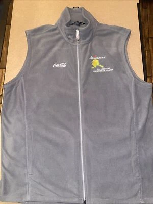 Port Authority Golf Comp Sponsored Grey Soft-Shell Zip Front Vest Men’s Size XL - Image 1 of 4