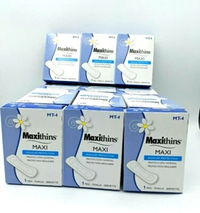 Hospeco Maxithins Thin Full Protection Pads 30 Individually Boxed Napkins - Picture 1 of 5