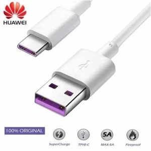 Original Huawei Cable Cordon USB Type C Chargeur Super Rapide 5A SuperCable Fast - Photo 1/1