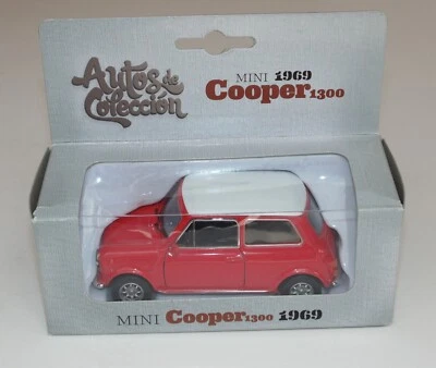 MINI COOPER 1300 1969 DIECAST  1:34:39 AUTOS DE COLECCION COLOMBIA - Image 1 of 4