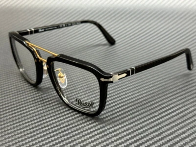 PERSOL PO0204V 95 Black Unisex 54 mm Eyeglasses - Image 1 of 4