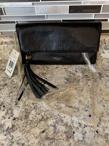 Radley London Black Metallic Hatfield Xbody Purse New With Tags $158 - Picture 1 of 10