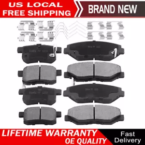 Front and Rear Ceramic Brake Pads for 2008 - 2014 2015 2016 2017 Honda Accord - Picture 1 of 8