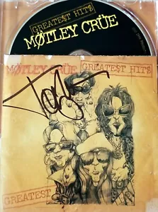 TOMMY LEE SIGNED MOTLEY CRUE GREATEST HITS CD INSERT ROCK METAL GLAM HAIR lp - Picture 1 of 13