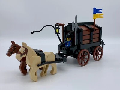 Lego MOC Pferdekutsche mit Ritter (passt zu 10320 10305 10332 31120 21343) NEU - Bild 1 von 4
