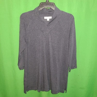 1165) NUEVO SIN ETIQUETAS JILL x-pequeño azul marino Affinity French Terry camiseta nueva  Foto 1 de 4