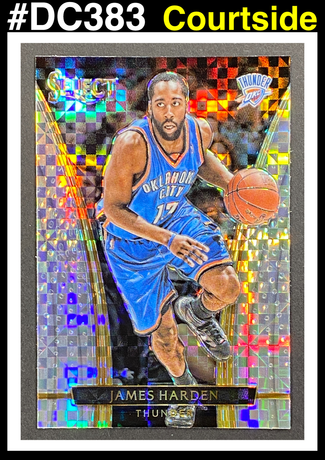 2015-16 Panini Select #284 James Harden Silver Prizms Courtside