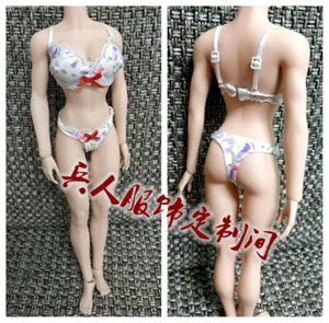Ropa interior floral 1:6 sujetadores calzoncillos ropa F 12" mujer Phicen TBL JO figura cuerpo - Imagen 1 de 6