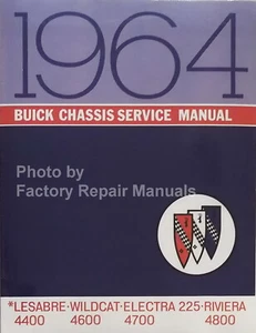 1964 Buick LeSabre Wildcat Riviera Electra 225 Service Manual Shop Repair Reprin - Picture 1 of 2