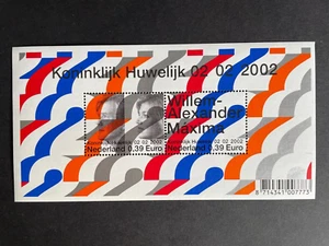 NETHERLANDS 2002 Royal Wedding minisheet MNH - Picture 1 of 1