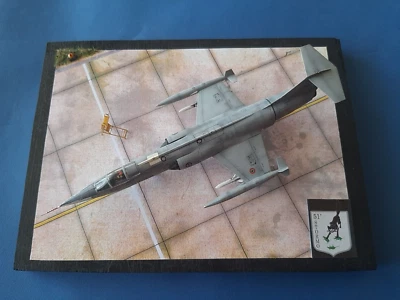 F-104 Starfighter diorama base 1/48 A.M.I. 51° stormo ( cm. 37,5x28,5x1 ) - Immagine 1 di 3