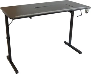 SewingRite SewStation 101 Portable Folding Sewing Table with Steel Legs, Black - Picture 1 of 6