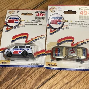 Vintage Golden Wheel PEPSI Team Die-Cast Car Lot Of 2-New In Original Package - Picture 1 of 4