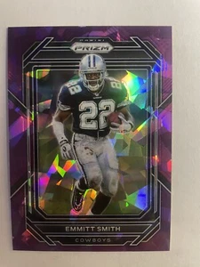 2022 Prizm Emmitt Smith Purple Ice SP Prizm #85 Dallas Cowboys HOF 🔥 51/225 - Picture 1 of 2