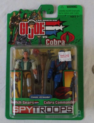 Набор экшн-фигурок 2003 GI Joe vs Cobra Spy Troops Switch Gears Cobra Commander - Изображение 1 из 4
