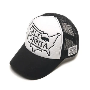 Unisex Herren California Mesh Baseball Cap Snapback Trucker Hüte schwarz/weiß - Bild 1 von 8