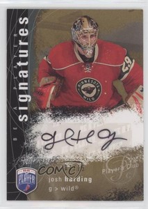 2007 Upper Deck Be a Player Signatures Player's Club /15 Josh Harding #S-HA Auto