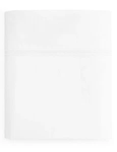 Matouk Essex Queen Flat Sheet 350 Count White 94” X 112” Preowned W/defects - Picture 1 of 7