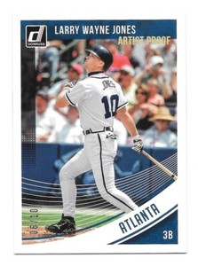 2018 Donruss CHIPPER JONES Artist Proof  06/10 - ATLANTA BRAVES - #195