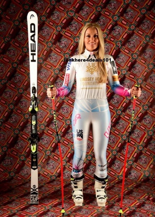 Lindsey Vonn Photo 4x6 Olympics 2018 USA Bronze Medal Downhill Skiing Sports - Image 1 of 1