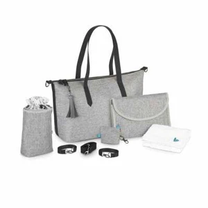 Babymoov Bolso Cambiador Bebé Le Champs Elysees con Accesorios en Gris Ahumado - Imagen 1 de 6