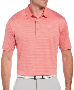 Callaway Golf Polo Shirt Opti Dri Wicking Stretch Salmon PGA Men's XL X-Large - Picture 1 of 4