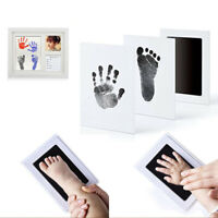 Baby Footprint Hand Print Kit 10 Colors Large Size Safe Ink Pad NO MESS Ink less