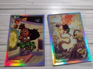Lotto Carte Argento Edizione Limitata - Collezione Earth Night 198 199 - Foto 1 di 4