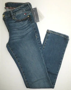 Pantalones de mezclilla elásticos rectos para mujer Tommy Hilfiger Raleigh J91K2653 talla 2 nuevos con etiquetas - Imagen 1 de 12