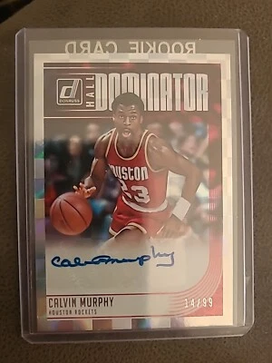 2018-19 DONRUSS HALL DOMINATOR CALVIN MURPHY AUTO #'D 14/99 HOUSTON ROCKETS - Image 1 of 4