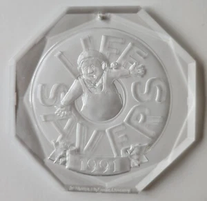 Vintage Lifesavers Clear Acrylic Ornament 1991 ~ Free Shipping! - Picture 1 of 2