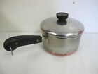Vintage Revere Ware Copper Clad Bottom Sauce Pan 1 1 2 Quarts
